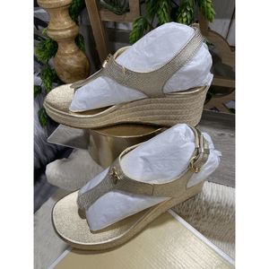 MICHAEL Michael Kors Women's Laney Thong Espadrille Sandals - Luggage 6M